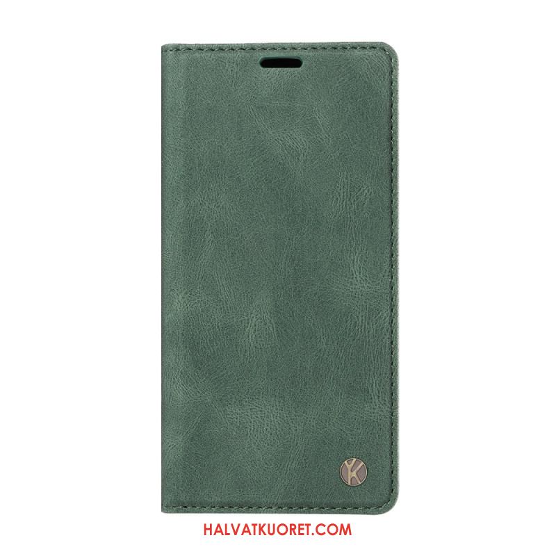 Nahkakotelo Xiaomi 17 Pro Max Yikatu-mokkanahkakuvio Suojakuori