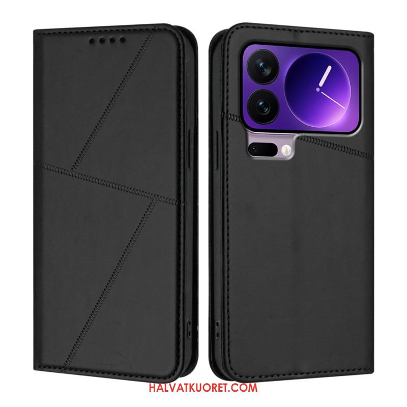 Nahkakotelo Xiaomi 17 Pro Viivakuvio