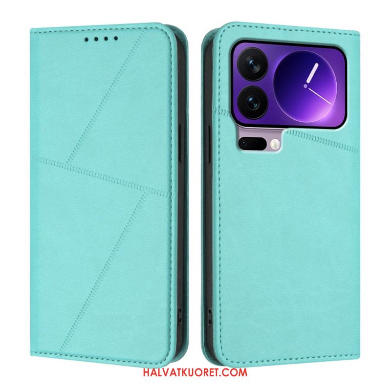 Nahkakotelo Xiaomi 17 Pro Viivakuvio