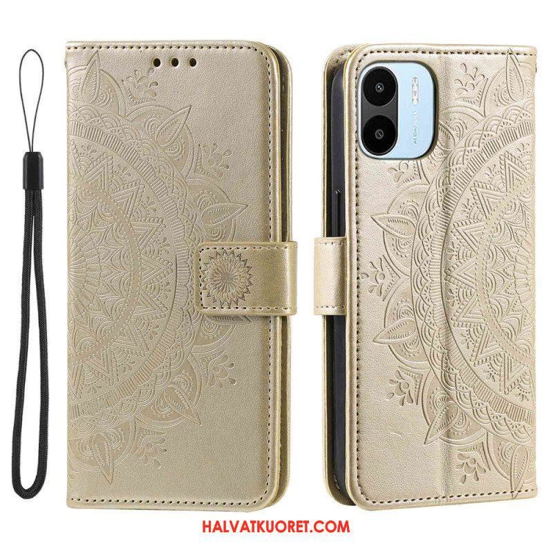 Nahkakotelo Xiaomi Redmi A1 Auringon Mandala