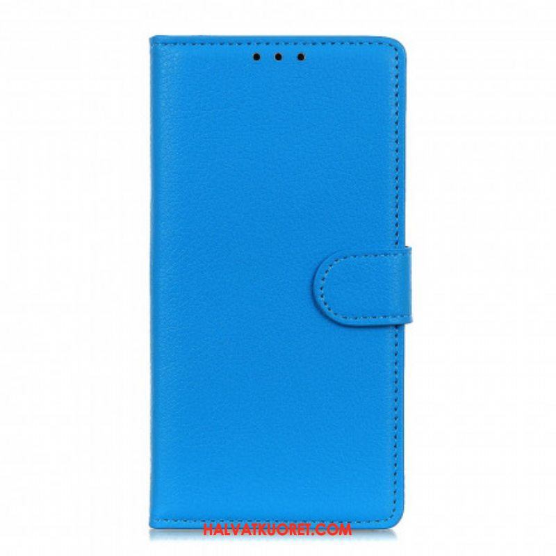 Nahkakotelo Xiaomi Redmi Note 10 Pro Ensiluokkainen Litsi-nahkaefekti