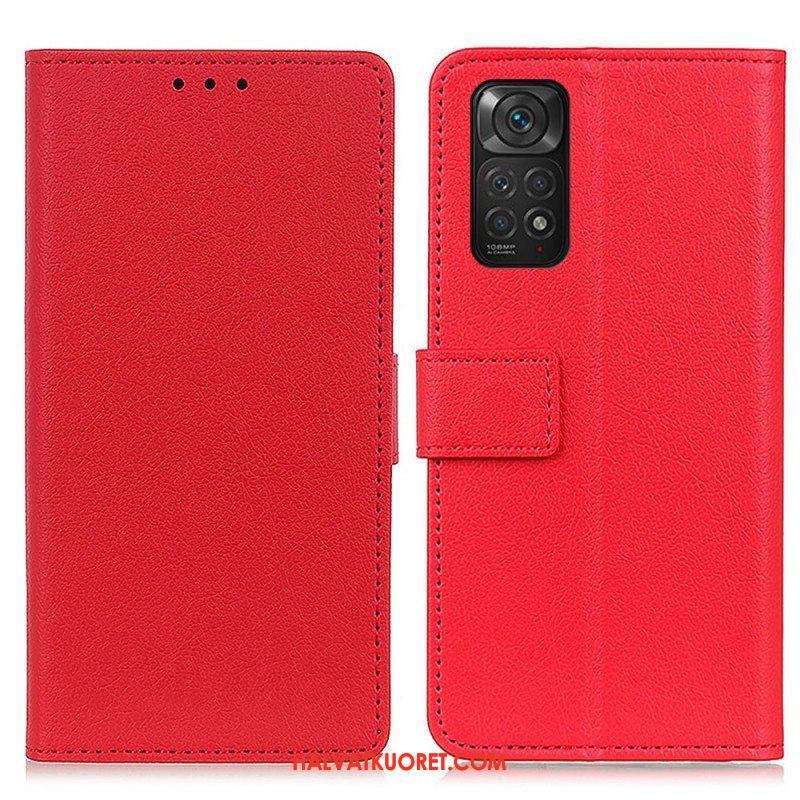 Nahkakotelo Xiaomi Redmi Note 11 / 11S Premium Lychee Faux Leather