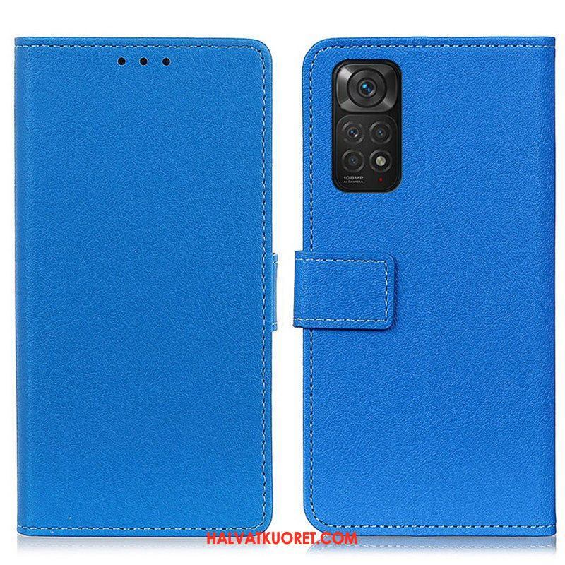 Nahkakotelo Xiaomi Redmi Note 11 / 11S Premium Lychee Faux Leather