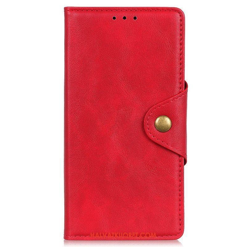 Nahkakotelo Xiaomi Redmi Note 12 4G Magneettinen Keinonahkainen Painike