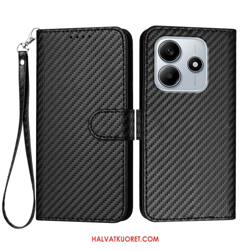 Nahkakotelo Xiaomi Redmi Note 14 5g Hiilikuitu