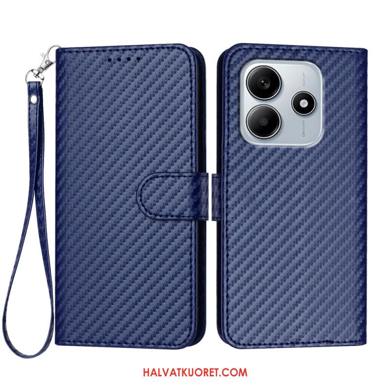 Nahkakotelo Xiaomi Redmi Note 14 5g Hiilikuitu