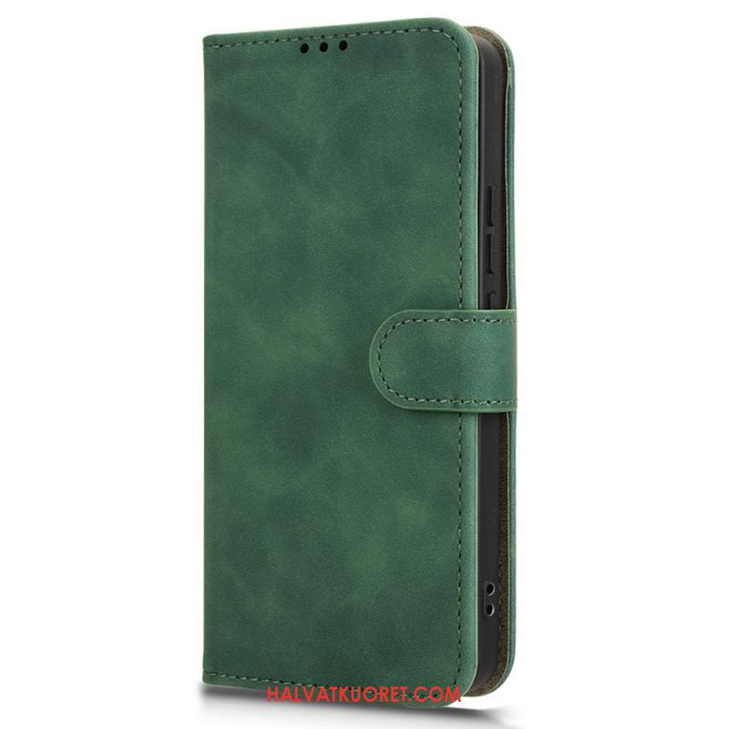 Nahkakotelo Xiaomi Redmi Note 14 5g Klassinen Mokkanahkaefekti