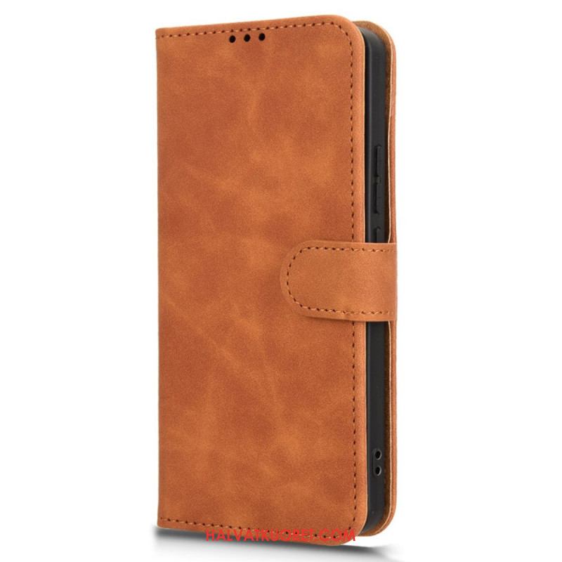 Nahkakotelo Xiaomi Redmi Note 14 5g Klassinen Mokkanahkaefekti