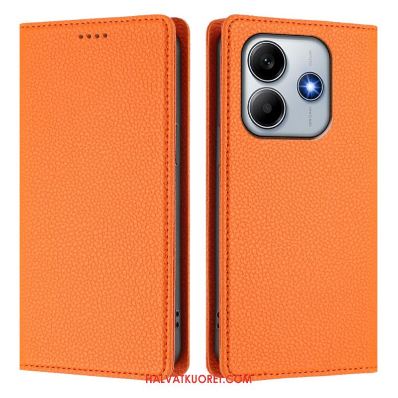 Nahkakotelo Xiaomi Redmi Note 14 5g Nahkaefekti Rfid-esto