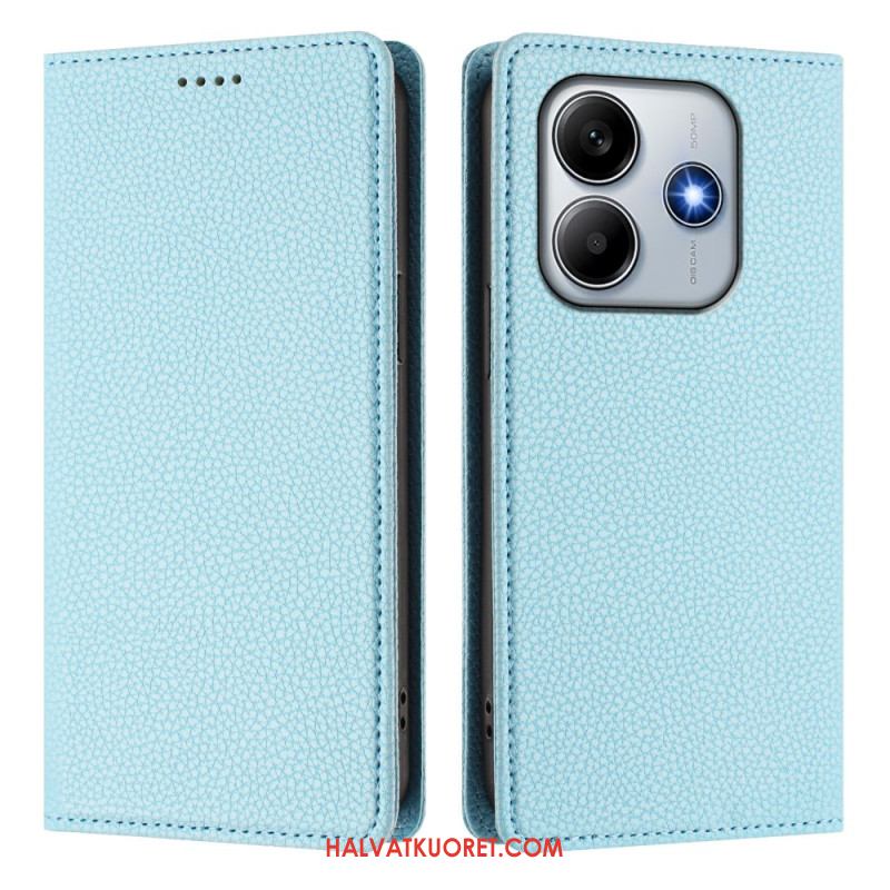 Nahkakotelo Xiaomi Redmi Note 14 5g Nahkaefekti Rfid-esto