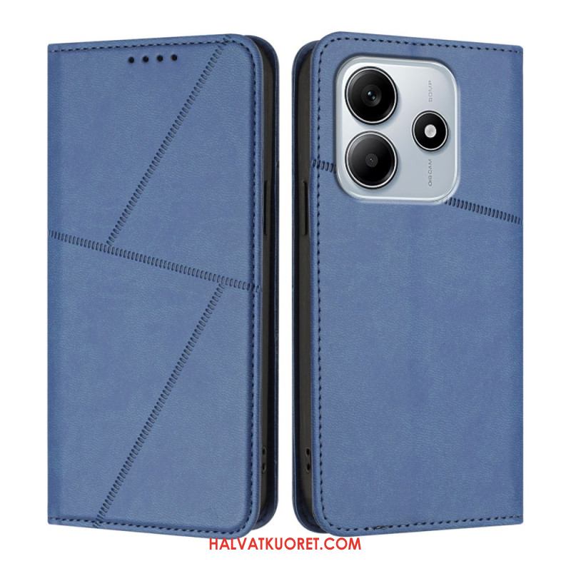 Nahkakotelo Xiaomi Redmi Note 14 5g Puhelinkuoret Viivat