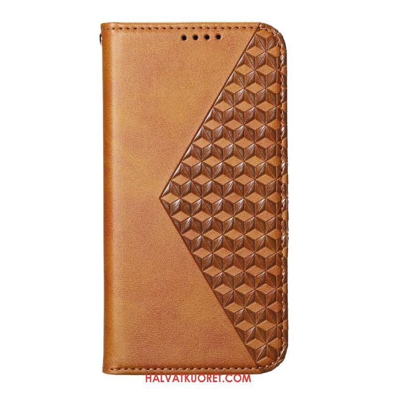 Nahkakotelo Xiaomi Redmi Note 14 5g Timanttikuvio