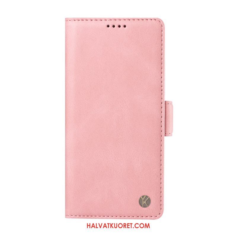 Nahkakotelo Xiaomi Redmi Note 14 Pro 4g Mokkanahkakuvioinen Ykatu