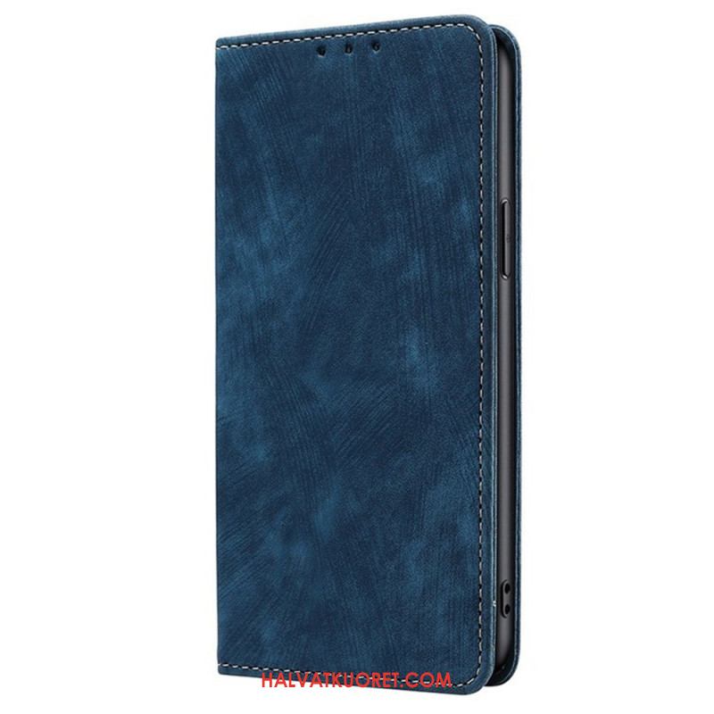 Nahkakotelo Xiaomi Redmi Note 14 Pro 4g Rfid-lompakko Mokkanahkaefektillä Suojakuori