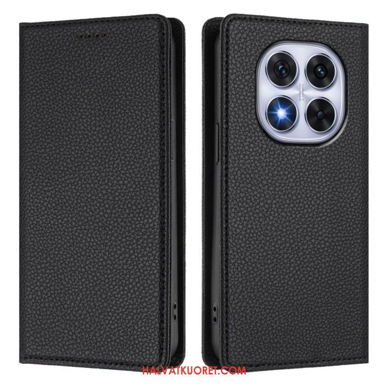 Nahkakotelo Xiaomi Redmi Note 14 Pro 5g Teksturoitu Rfid Suojakuori