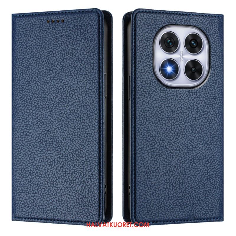 Nahkakotelo Xiaomi Redmi Note 14 Pro 5g Teksturoitu Rfid Suojakuori