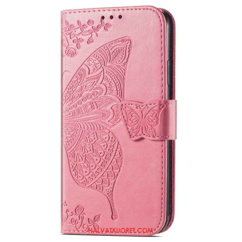 Nahkakotelo Xiaomi Redmi Note 14 Pro Plus 5g Barokkiperhonen