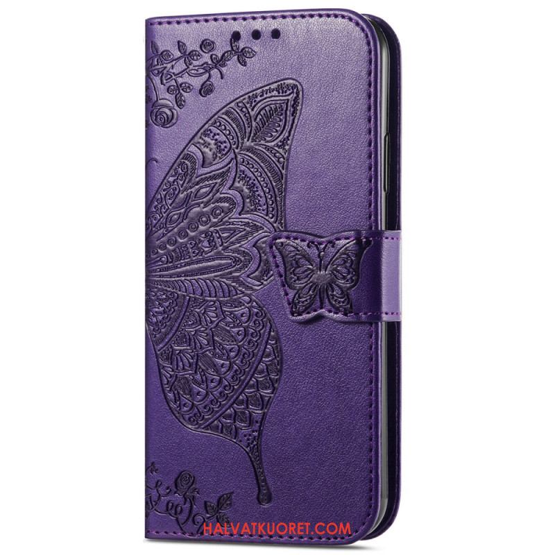 Nahkakotelo Xiaomi Redmi Note 14 Pro Plus 5g Barokkiperhonen