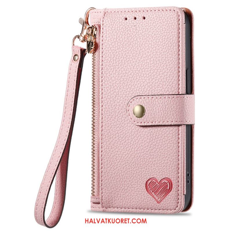 Nahkakotelo Xiaomi Redmi Note 14 Pro Plus 5g Pehmustettu Tasku Ja Rfid-suoja