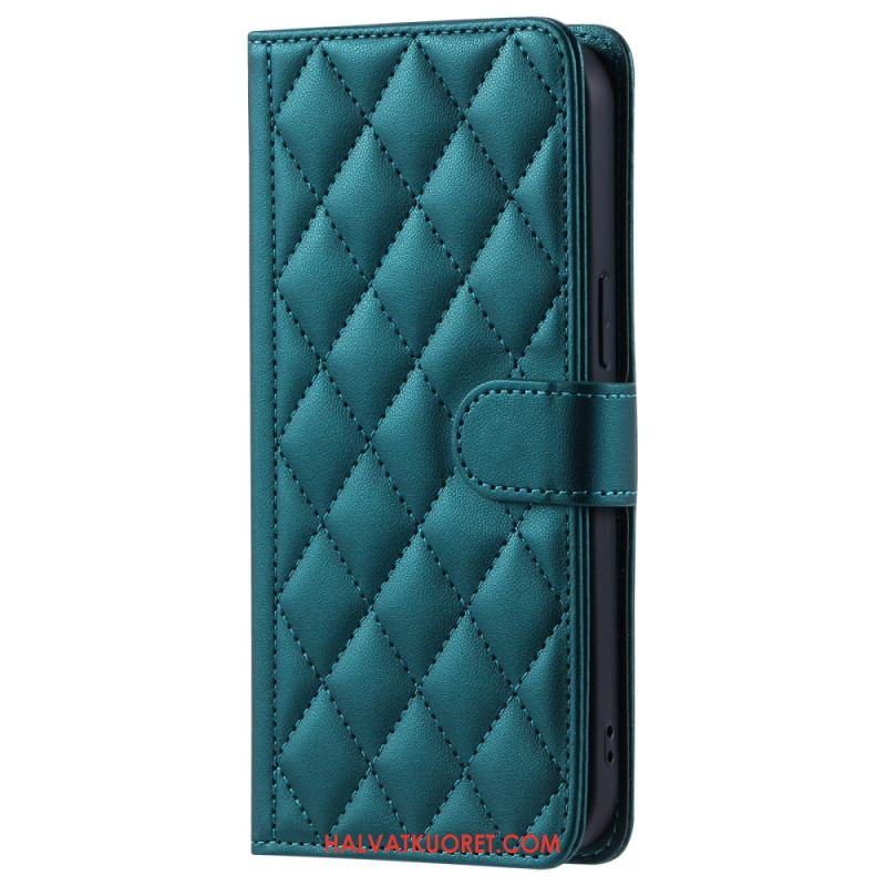 Nahkakotelo Xiaomi Redmi Note 14 Pro Plus 5g Tikattu Eleganssi