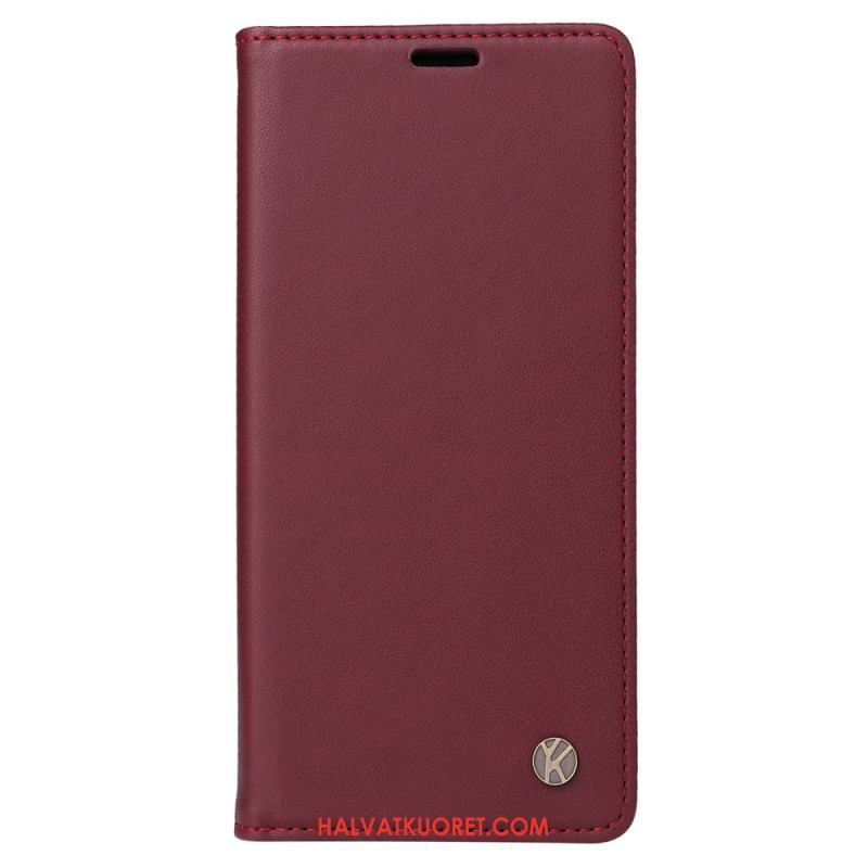 Nahkakotelo Xiaomi Redmi Note 14 Pro Plus 5g Yikatu Keinonahka