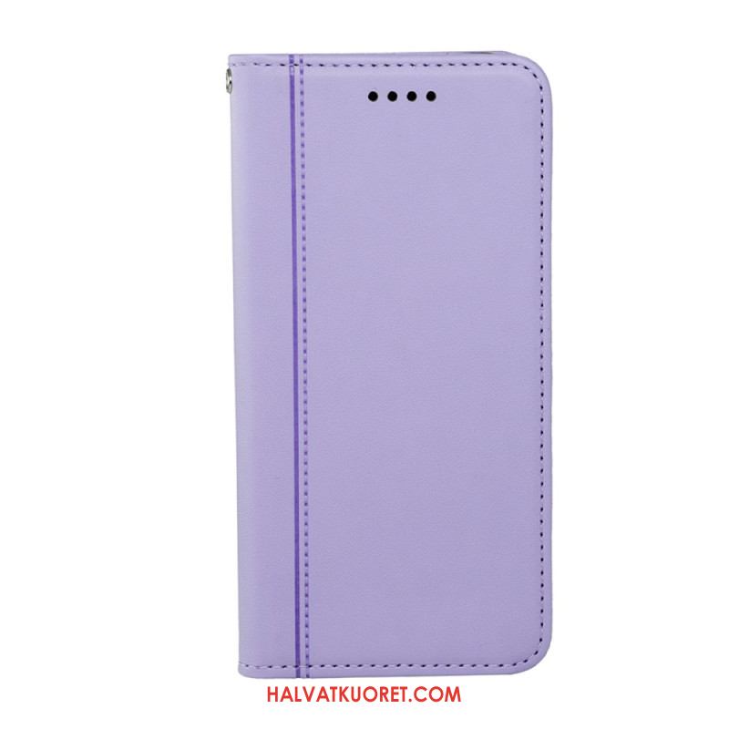 Nahkakotelo Xiaomi Redmi Note 14s Kanttinauha Ja Hihna