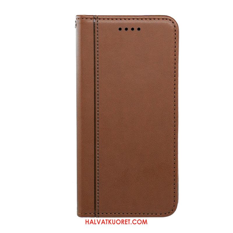 Nahkakotelo Xiaomi Redmi Note 14s Kanttinauha Ja Hihna