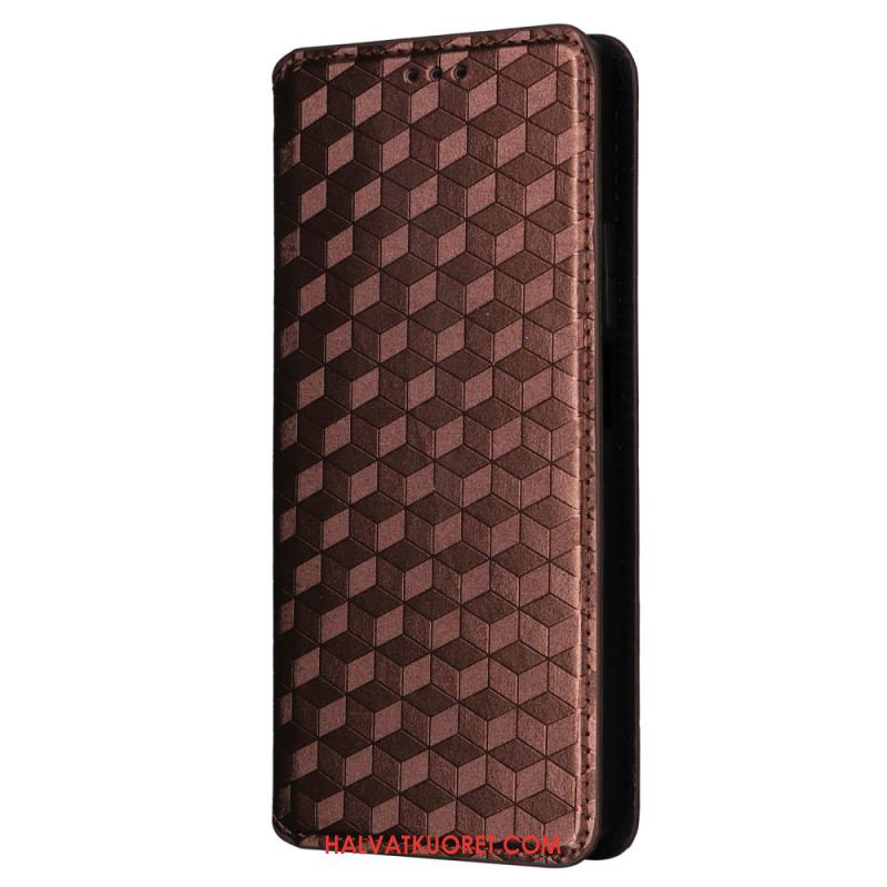 Nahkakotelo Xiaomi Redmi Note 14s Puhelinkuoret Timanttikuvio