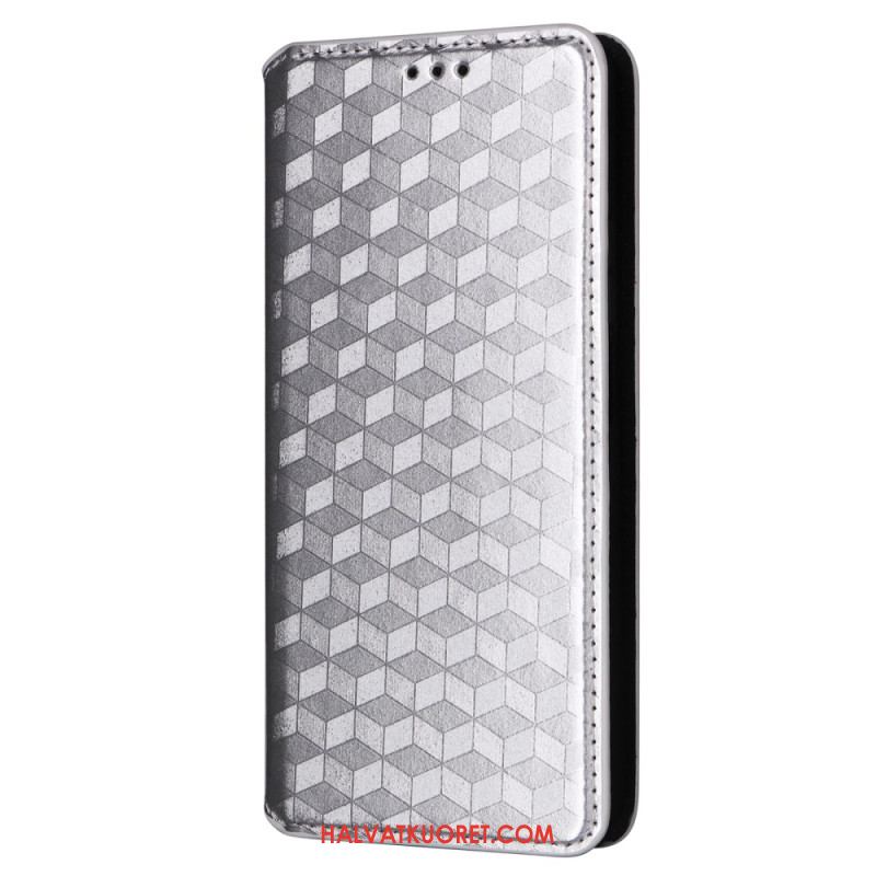 Nahkakotelo Xiaomi Redmi Note 14s Puhelinkuoret Timanttikuvio