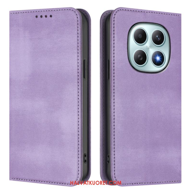 Nahkakotelo Xiaomi Redmi Note 15 5g Retro Rfid-suojauksella