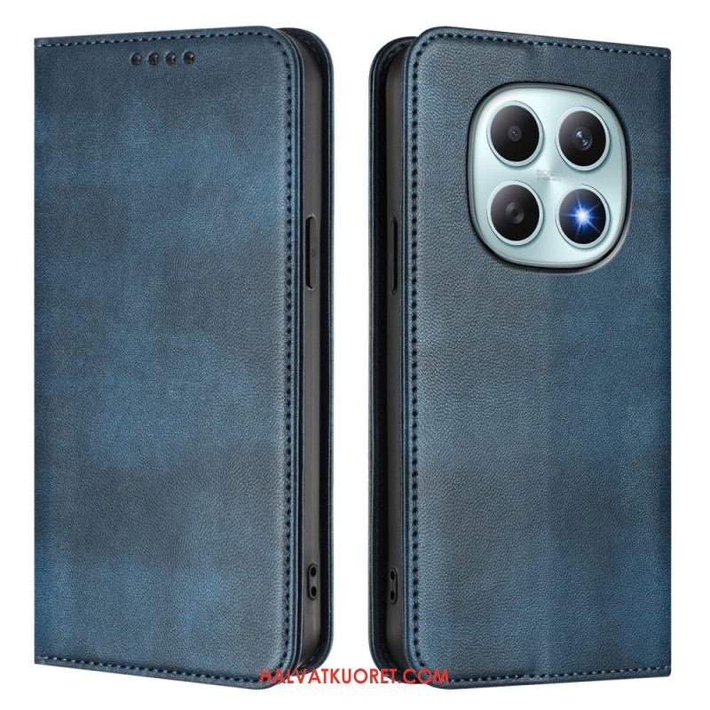 Nahkakotelo Xiaomi Redmi Note 15 5g Retro Rfid-suojauksella