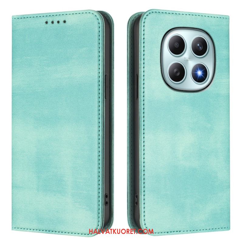 Nahkakotelo Xiaomi Redmi Note 15 5g Retro Rfid-suojauksella