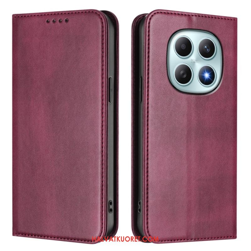 Nahkakotelo Xiaomi Redmi Note 15 5g Retro Rfid-suojauksella