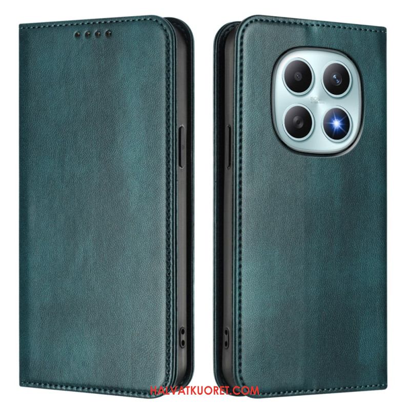 Nahkakotelo Xiaomi Redmi Note 15 5g Retro Rfid-suojauksella