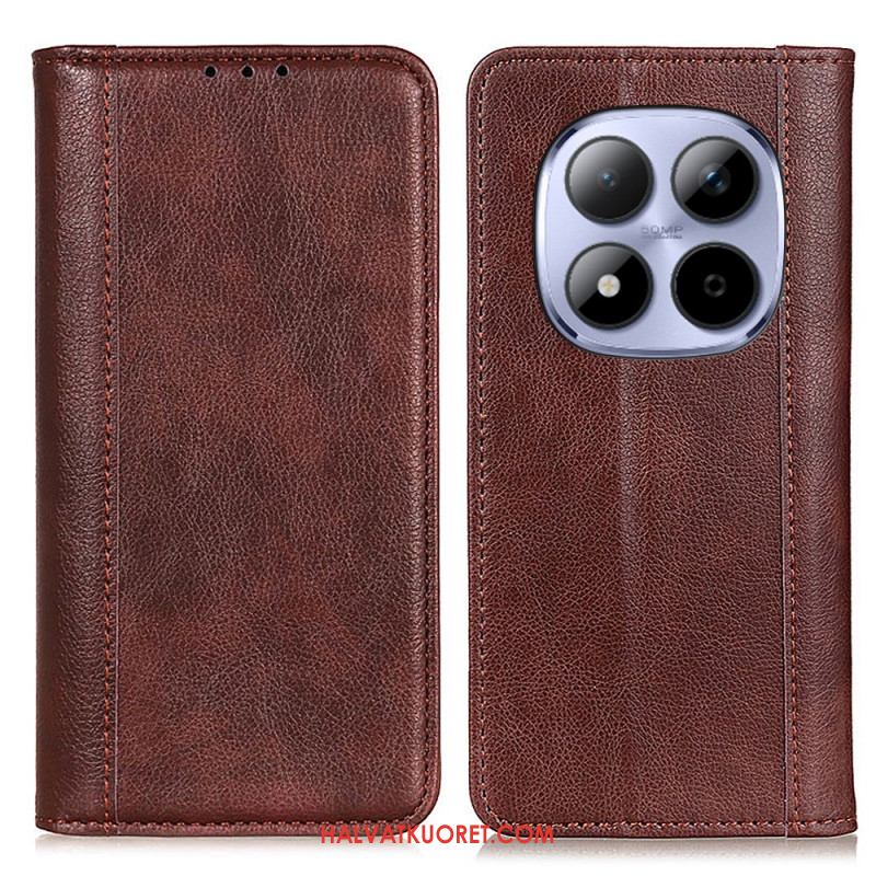 Nahkakotelo Xiaomi Redmi Note 15 Pro 5g Haljasnahka