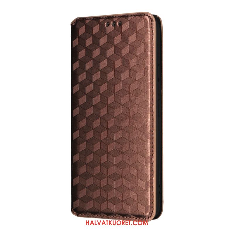 Nahkakotelo Xiaomi Redmi Note 15 Pro Plus 5g Kiiltävät Timantit