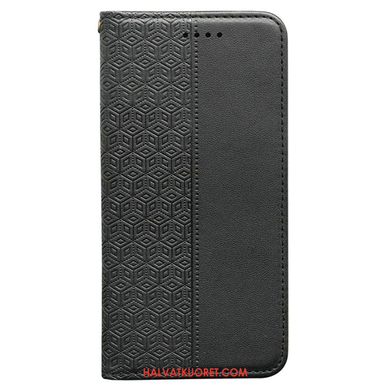 Nahkakotelo Xiaomi Redmi Note 15 Pro Plus 5g Läppäkansi Hihnareunuksella