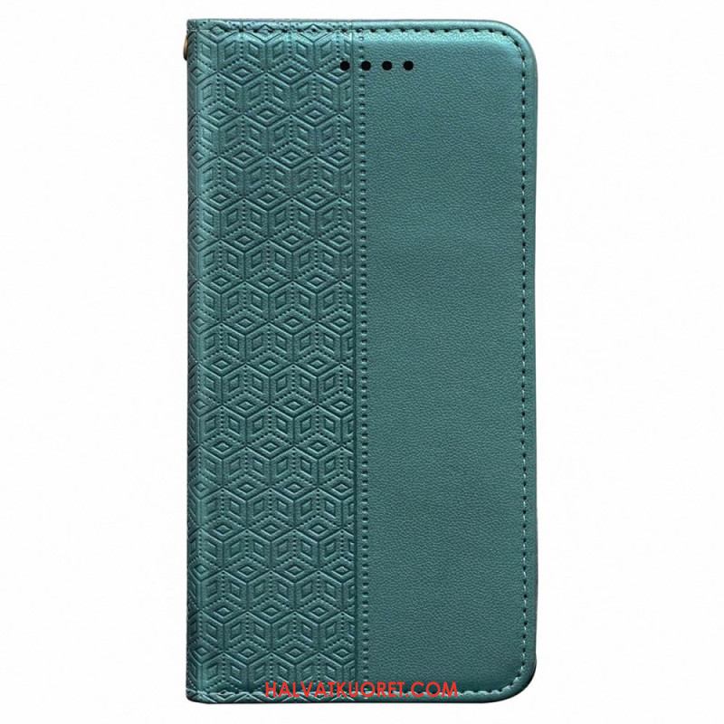 Nahkakotelo Xiaomi Redmi Note 15 Pro Plus 5g Läppäkansi Hihnareunuksella