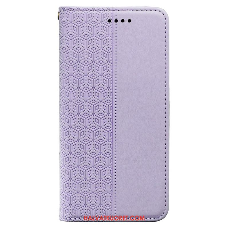 Nahkakotelo Xiaomi Redmi Note 15 Pro Plus 5g Läppäkansi Hihnareunuksella