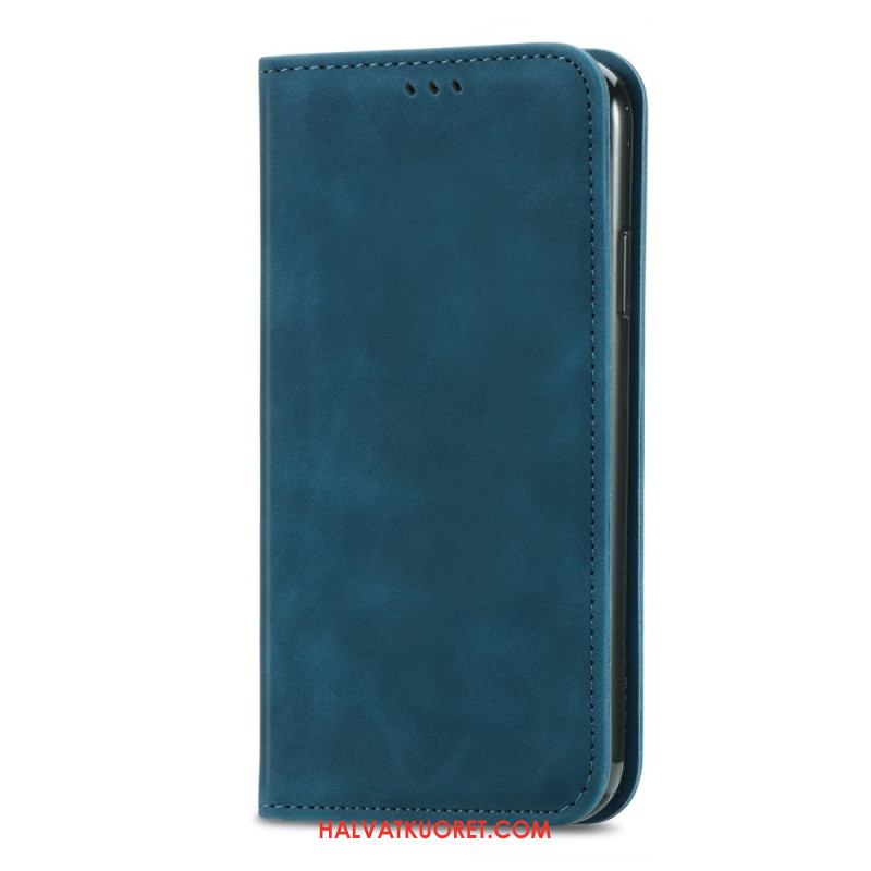 Nahkakotelo Xiaomi Redmi Note 15 Pro Plus 5g Mokkanahkaefekti Suojakuori