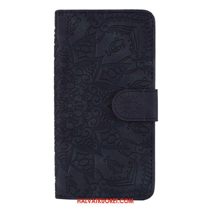 Nahkakotelo iPhone 13 Pro Barokki-mandala
