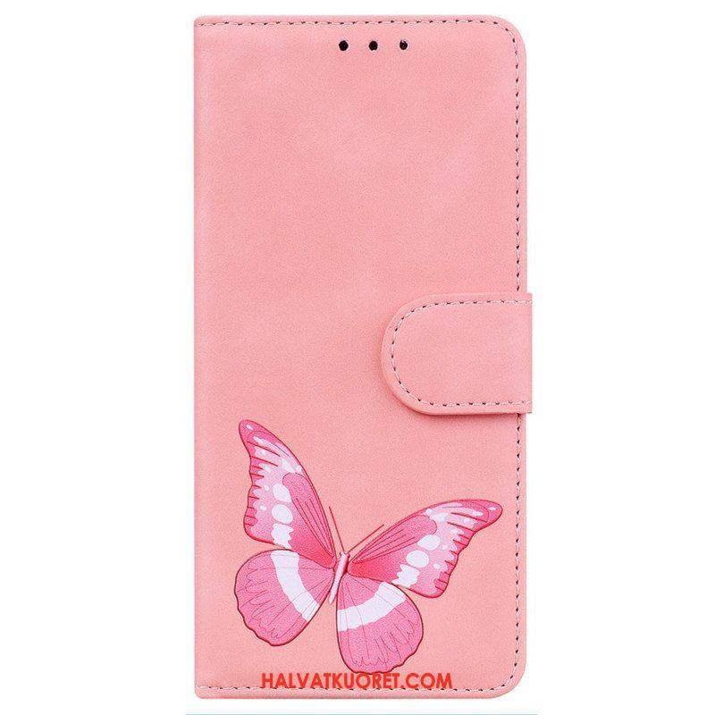 Nahkakotelo iPhone 14 Pro Butterfly Elegance