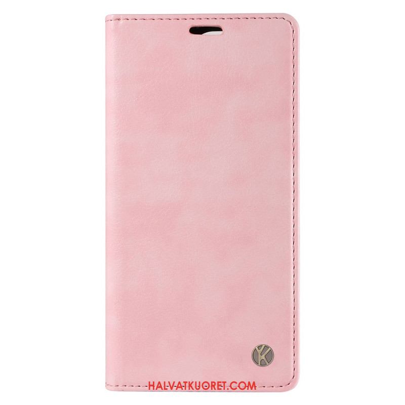 Nahkakotelo iPhone 16 Pro Max Vintage Yikatu Suojakuori