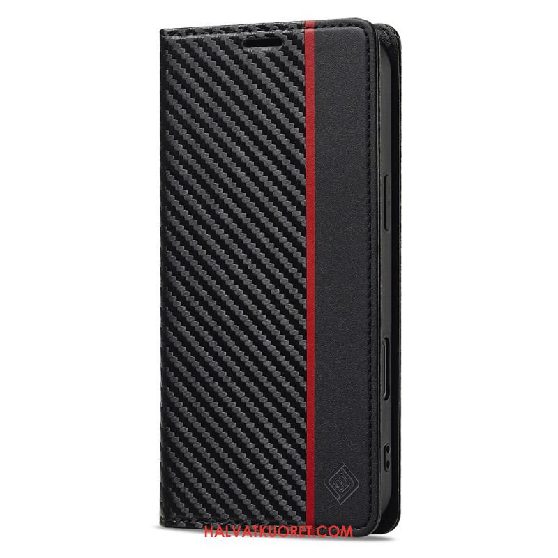 Nahkakotelo iPhone 17 Hiilikuitu Lc.imeeke