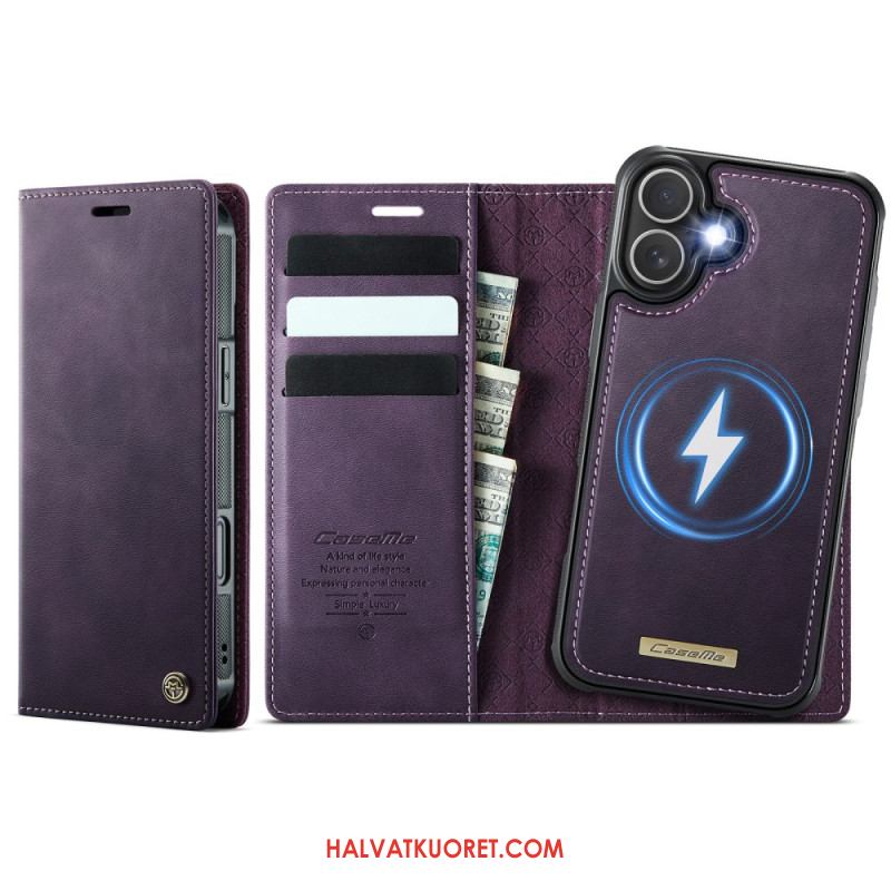 Nahkakotelo iPhone 17 Magsafe-yhteensopiva Irrotettava Kotelo Ja Rfid-suoja