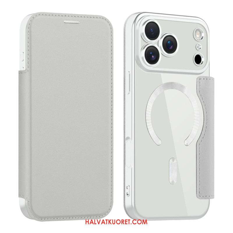 Nahkakotelo iPhone 17 Pro Magsafe-yhteensopiva Rfid-suojauksen Kanssa