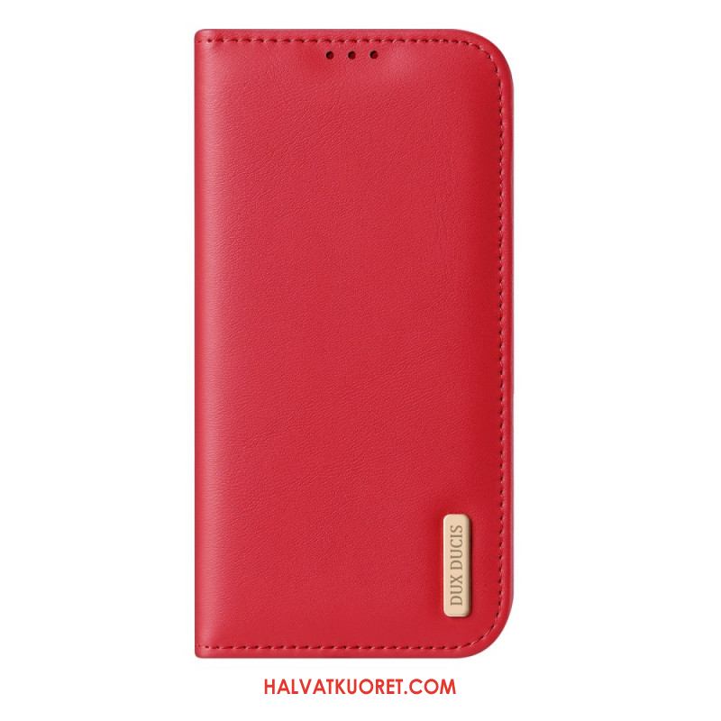 Nahkakotelo iPhone 17 Pro Max Dux Ducis Hivo -sarja