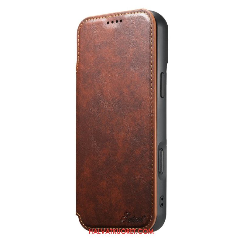 Nahkakotelo iPhone 17 Pro Max Magsafe-yhteensopiva