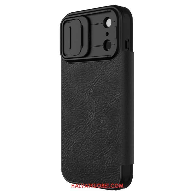 Nahkakotelo iPhone 17 Pro Qin Pro -sarjan Nillkin