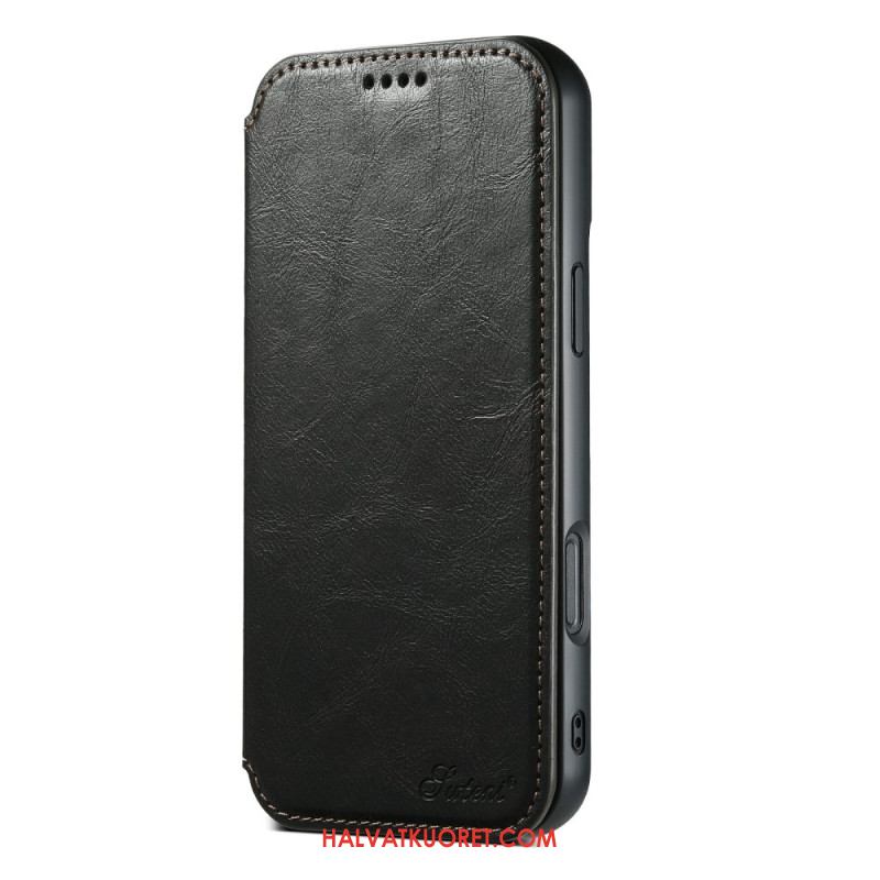 Nahkakotelo iPhone 17 Puhelinkuoret Magsafe-yhteensopiva